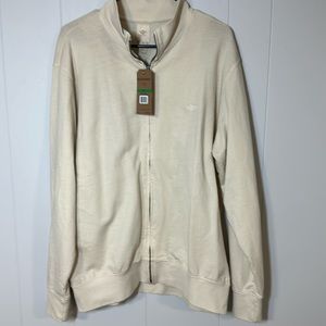 Dockers Large Zip Up Mens Cream NWT